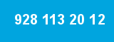 928 113 20 12